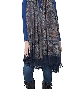 Pashmkala Women Pashmina Shawl Navy Blue
