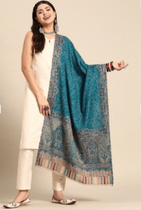 Pashmkala Women Jamawar Border Shawl