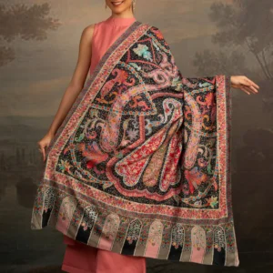 Pashmkala Women Kalamkari Woolen Shawl for Ladies