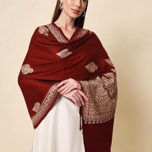 Pashmkala Women’s Kahmiri Embroidery Stole