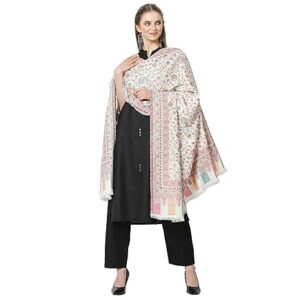 Pashmkala Women Woven Soft Polywool Shawl